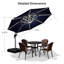 Parasol suspendu en porte-à-faux 10 pi avec base Lilibeth, bleu marine-1617787762
