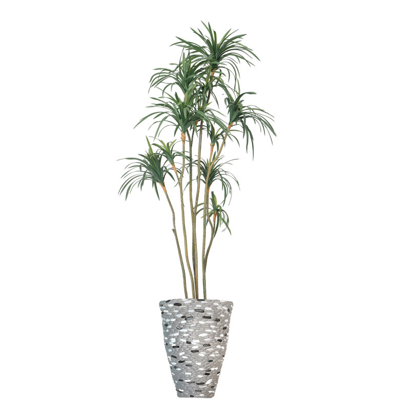 87 po Dracaena artificiel en pot