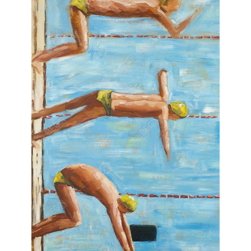 Swimmers - Toile contemporaine pour homme Cave Home Decor