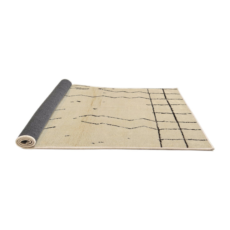 Surface beige contemporaine tapis, Rond 8 pi