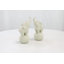 Cole And Grey Ceramic Trumpeting Elephant Decorative Sculpture With Round Base