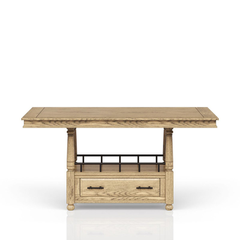 Table de comptoir - finition caramel