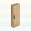 Armoire latérale haute de conception murale avec tablettes réglables