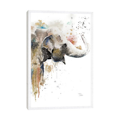 Water Elephant by Patricia Pinto - Gallery-Wrapped Canvas Giclée on Canvas