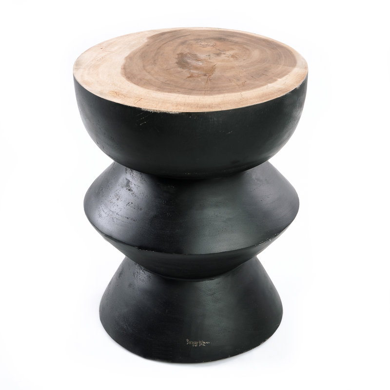 Costachi Solid Wood Accent Stool