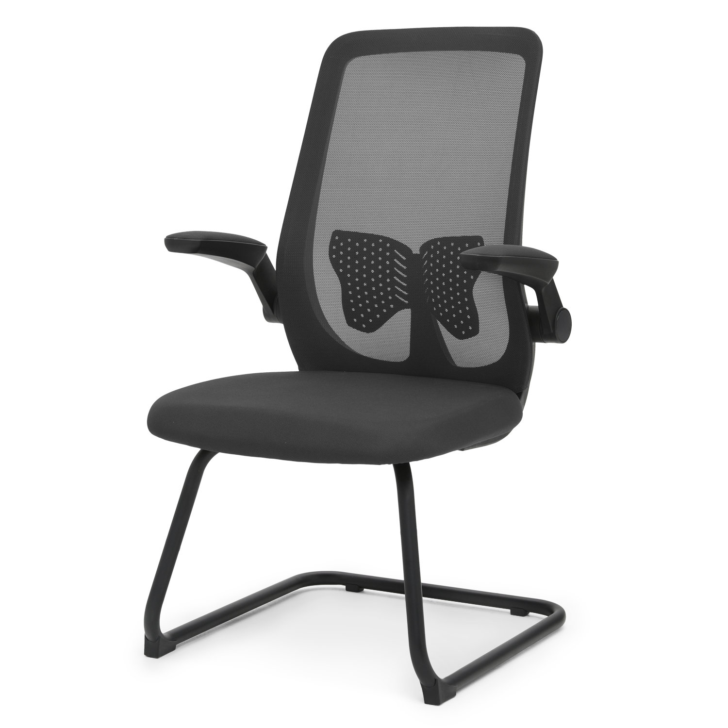 World Famous Sports Swivel Chair with Backrest Black