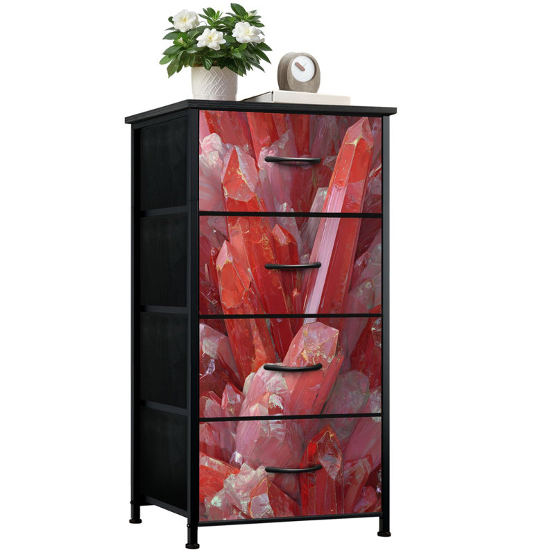 Commode de rangement verticale 4 tiroirs Himalayan