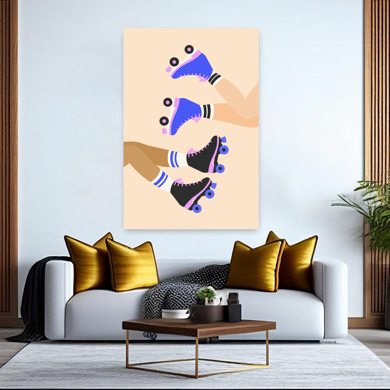 Contemporary Art Bold Modern Playful Wall Art 1 Piece Wrapped Canvas Wall Art, 152.4 cm H x 101.6 cm W