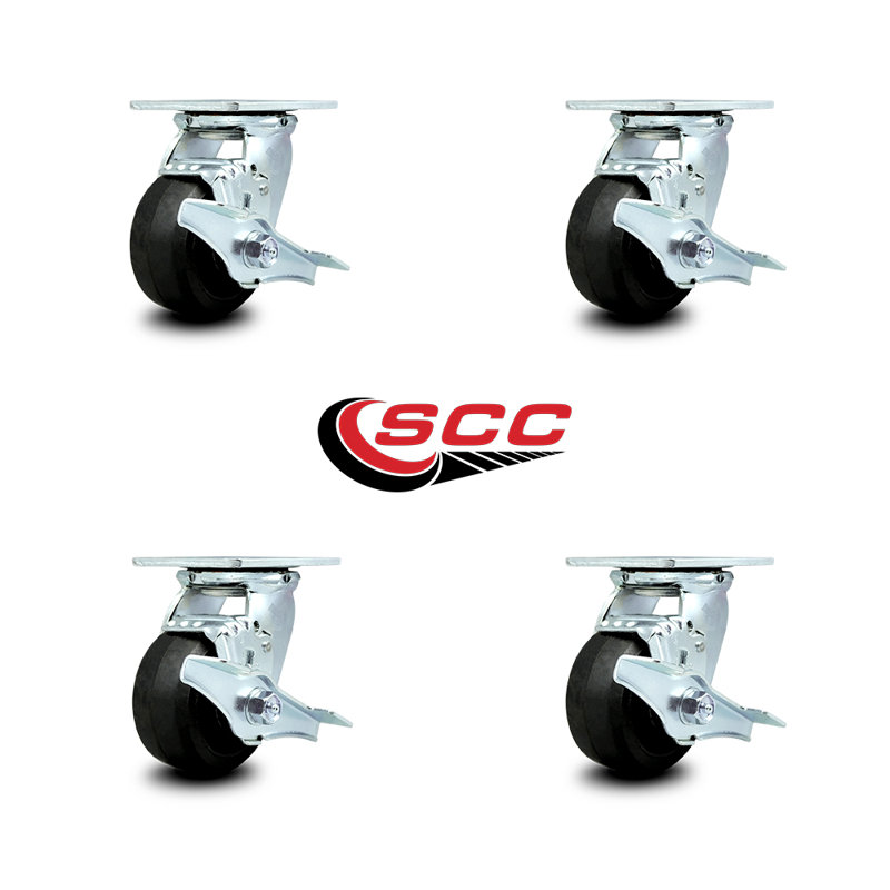 Rubber on Steel Caster