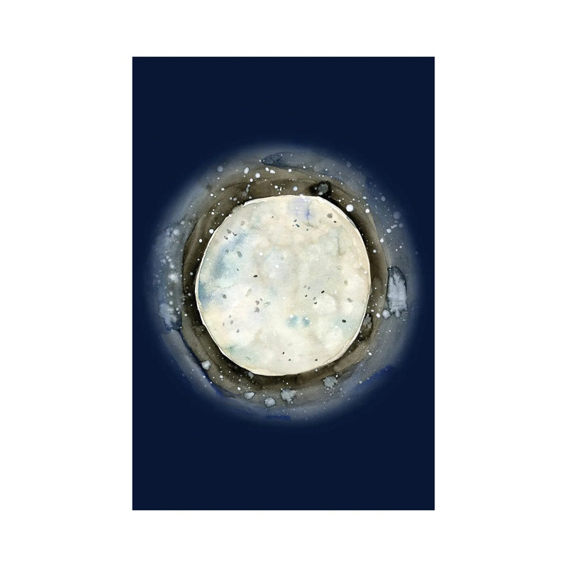 Moon by Sara Franklin - Wrapped Canvas Print, 66.04 cm H x 45.72 cm W x 1.91 cm D