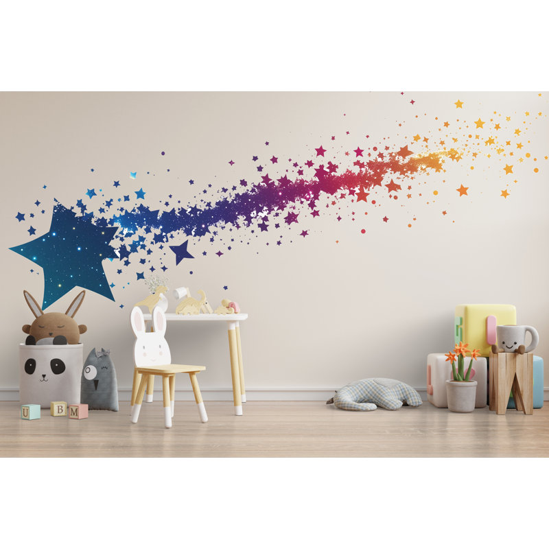 Adhésif décoratif étoile filante étoile de bébé chambre d'enfant 466Mv, H 24 po x l 13 po