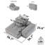 Canapé modulaire surdimensionné Modern-1015699572