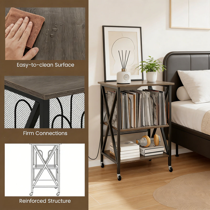 75cm H Media Shelves
