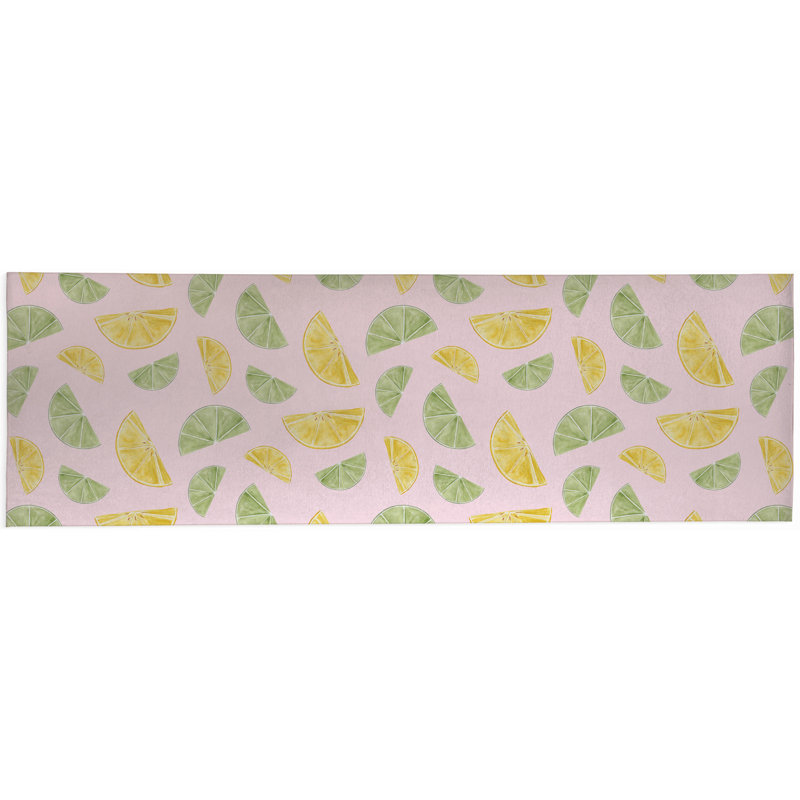 Tapis d'extérieur Summer Limes & Lemons, Runner 2'6" x 8'