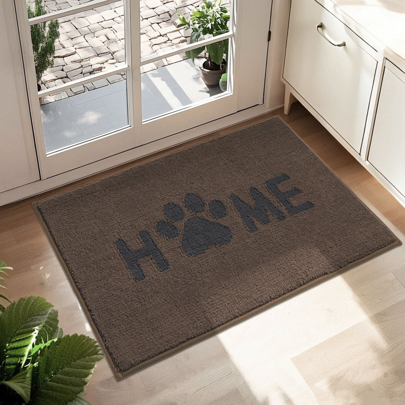 Non-slip Indoor Doormat, Brown, 24'' W x 36'' L
