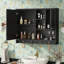 Armoire de rangement murale pour salle de bain avec miroir-493273449