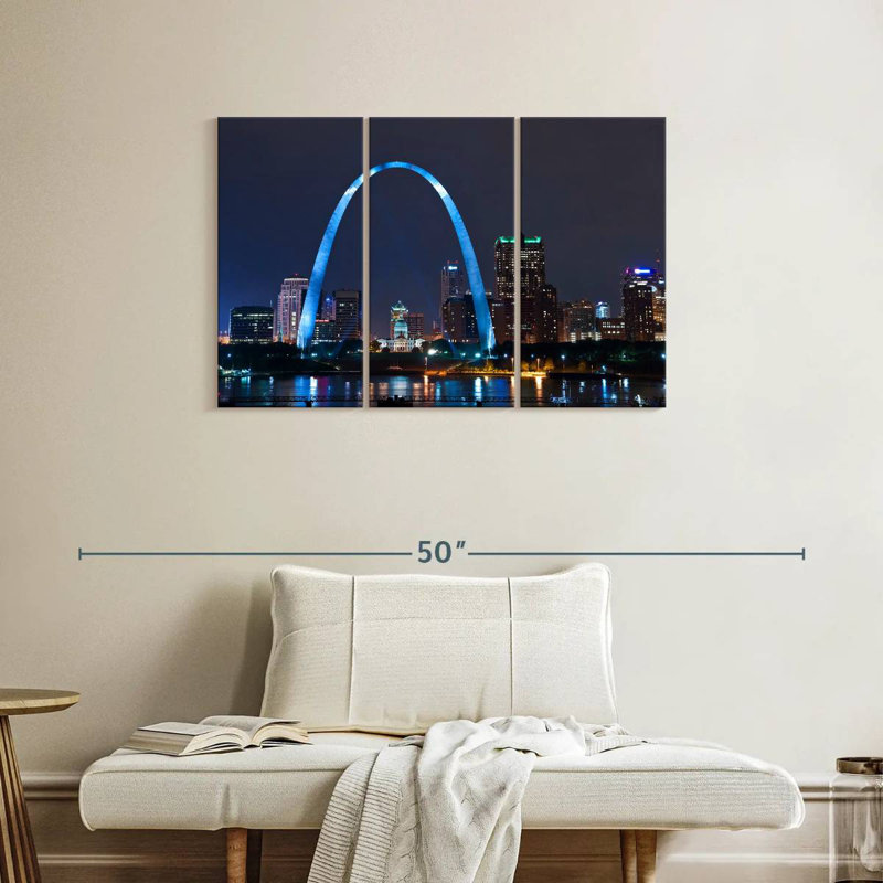Senne St. Louis, paysage de nuit, H 24 po x l 38 po