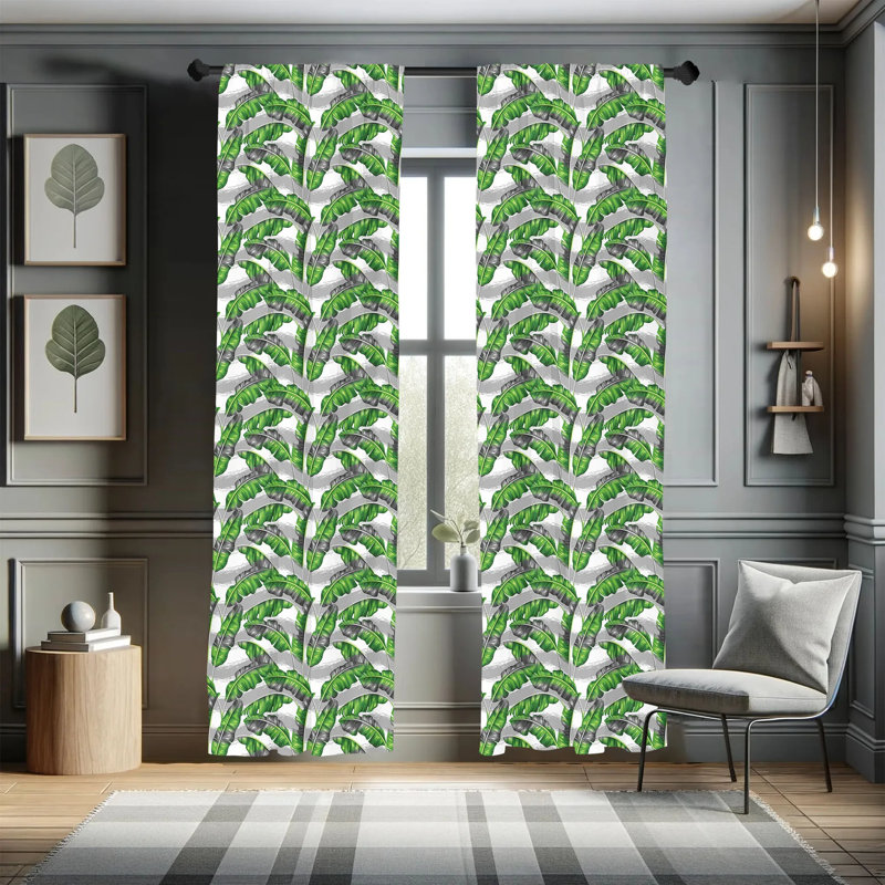 Semi-Sheer Rod Pocket Sliding Panel, 28" x 95"