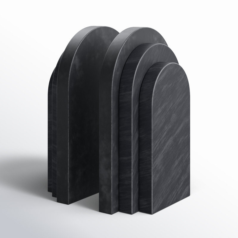 Abner Roi Bookend, Black