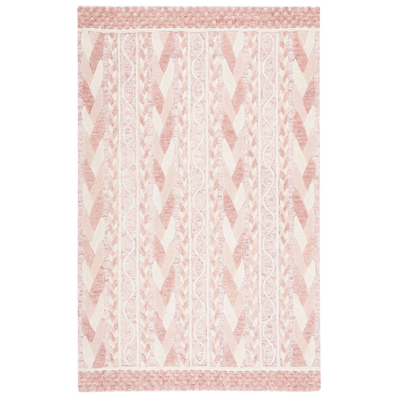 Tapis en laine et coton touffeté à la main Aashdon, Rectangle 3 pi x 5 pi