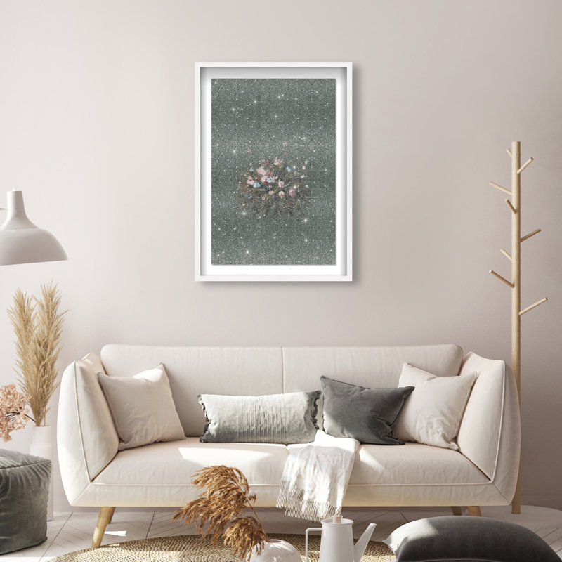 Center Of My Universe Print by Oliver Gal, 21.5"H x 31.5"W, White Shadowbox