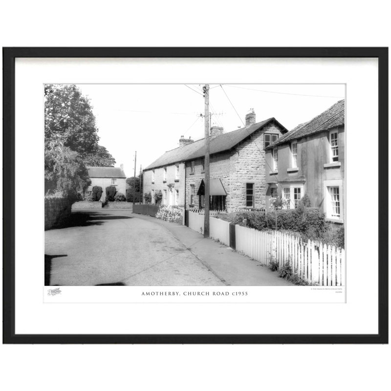 Amotherby, Church Road C1955 - Single Picture Frame Print, 28cm H x 36cm W x 2.3cm D