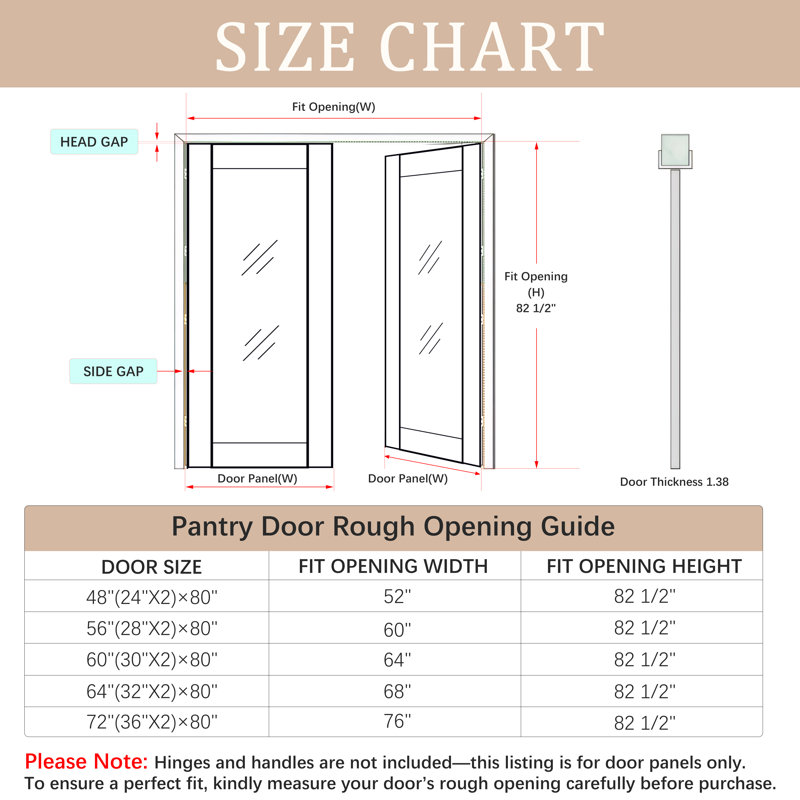 Portes intérieures de garde-manger intérieures - Double porte standard à persiennes blanches avec poignées argentées