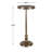 Scalloped Metal Accent Table