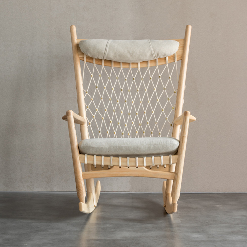 ChairVogue Solid Wood Rope Woven Lazy Casual Rocking Chair Rocking ...