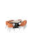Tyrone Woven Strap Dining Arm Chair Set with Weave Design and Sleek Metal Frame-1347533726-1393864716