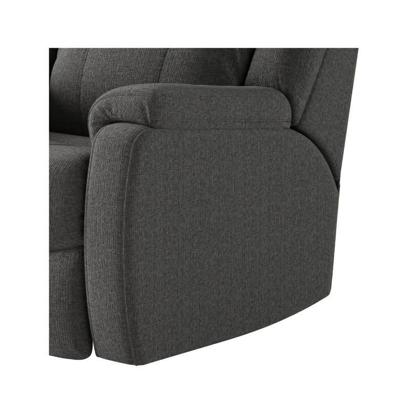 Hercules Dual Power Wall Recliner, Charcoal Velvet