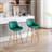 Amyris 30 inch Set of 2 Bar Stools,with Chrome Footrest Velvet Fabric Counter Stool Golden Leg Simple High Bar Stool-1394994263-1403841615