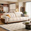 Canapé beige modulaire en chenille-481181687-481181675