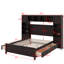 Lit double en bois avec armoire-1551251912