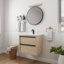 Meuble-lavabo 24 po avec 2 tiroirs à fermeture en douceur