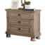 1Pc Nightstand Hidden Drawers USB Port Bun Feet