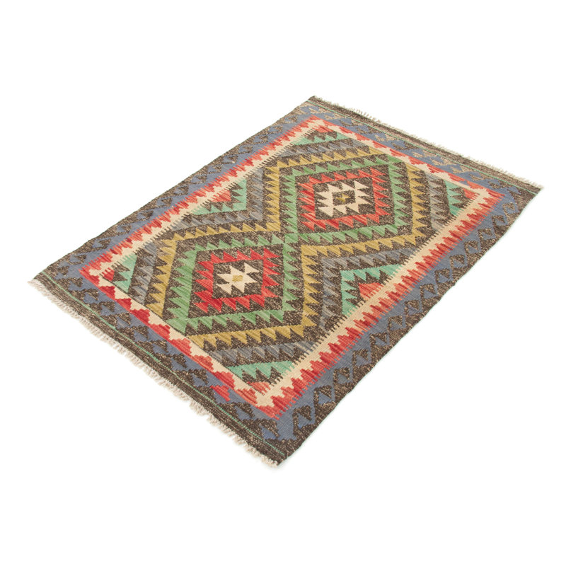 Geometric Hand Woven 84cm X 123cm Area Rug