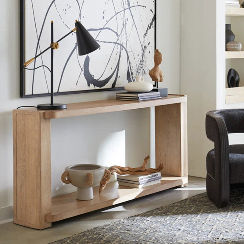 Console simple de style français, H 31,9 po x l 78,7 po x P 15,7 po
