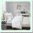 Luxury Soft Touch Bedding Set - Microfiber Cozy Sheets & Pillowcases, Modern All Season Design, Premium Elastic Pocket, White Metallic Dot 3 Piece-116386596