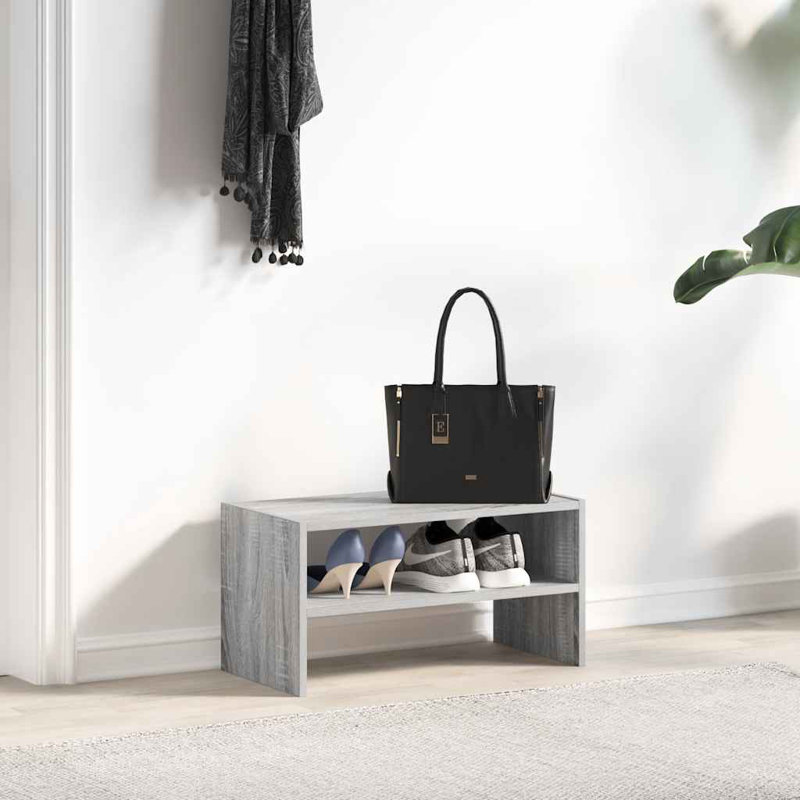 2 Pair Shoe Rack, Grey Sonoma