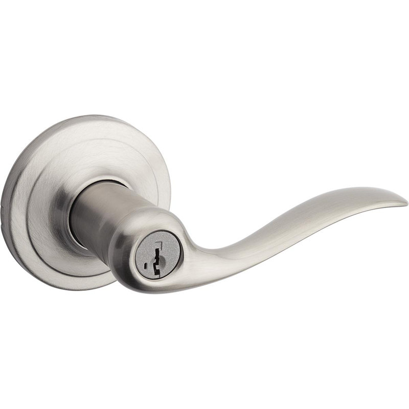 Tustin Keyed Entry Door Lever with Rosette