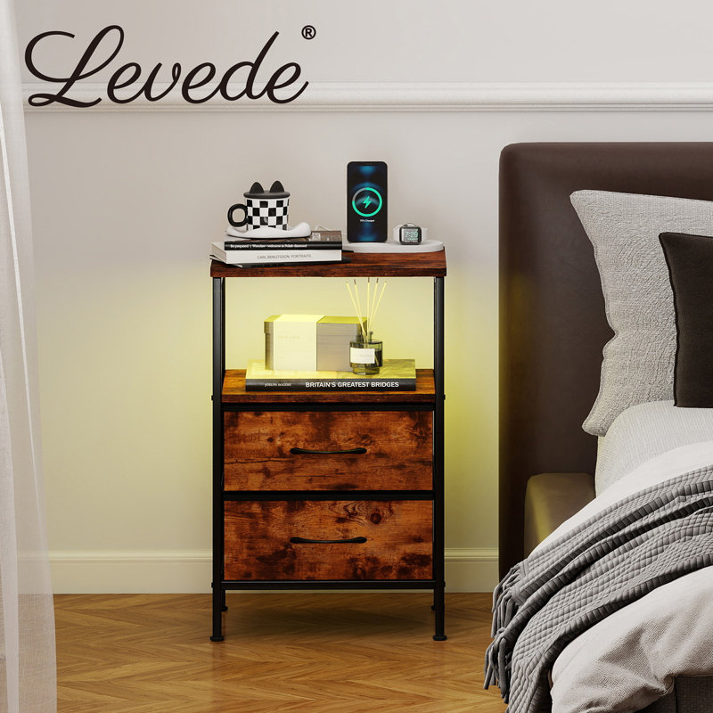 40cm W Bedside Table