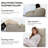 Ciarletto Ergonomic Reading Bed Rest Pillow Back Pillow Compression