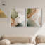 «Beige sol houle duo», ensemble d'art mural sur toile par Art Remedy-135371952-135371950