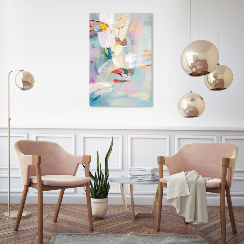 Sunny Chicago - peinture sur toile, Toile tendue, H 30 po x l 20 po
