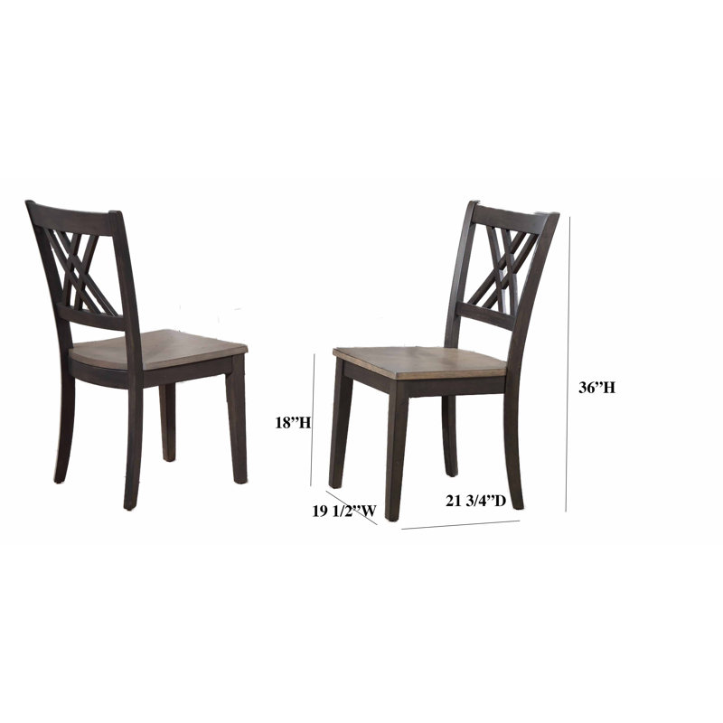 Fretwell 5 - Piece Extendable Round Solid Wood Dining Set, Gray Stone/Black Stone