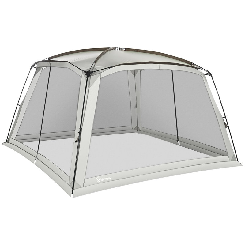 Tente écran avec portes et sac de transport Outsunny UV +