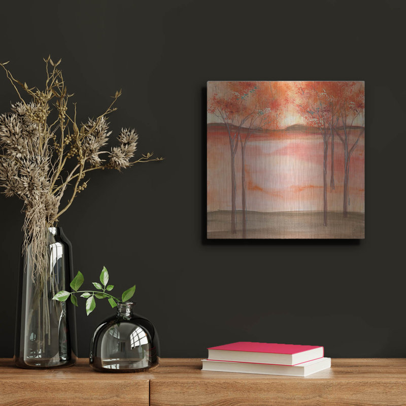 «Mountain Meadow 2» par Chris Paschke, art mural en métal, H 24 po x l 24 po