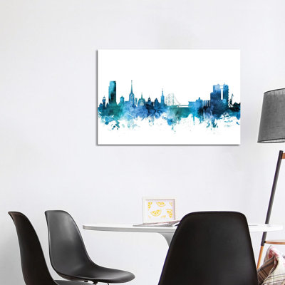 Halmstad, Sweden Skyline by Michael Tompsett - Wrapped Canvas Gallery-Wrapped Canvas Giclée