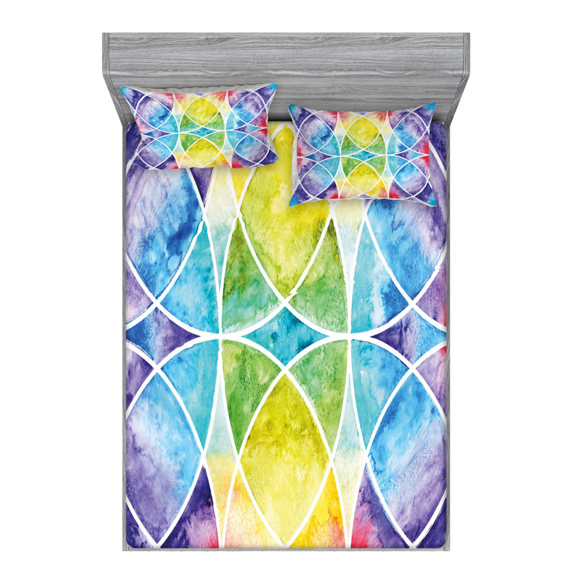 Microfiber Sheet Set, Queen Sheet Set with Fitted Sheet